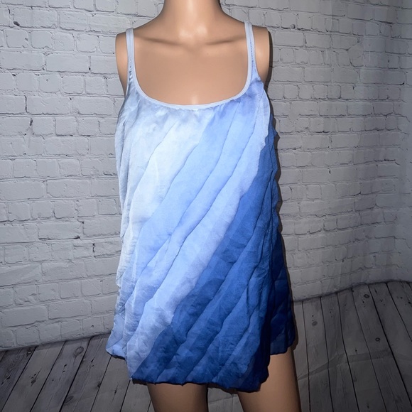 New York & Company Tops - New York & Company Light & Dark Blue Tank top size XL